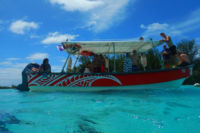 Boat tour 1/2 day Excursion in the lagoon of Moorea - Swimming with stingrays and black-tip sharks