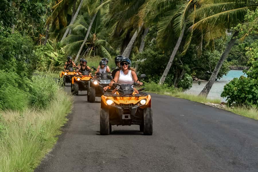 Bora Bora: Combo ATV & Jet Ski Day Trip with Polynesian BBQ - Bora Bora by ATV before the lagoon