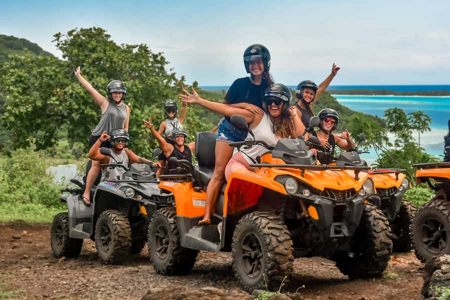 Bora Bora: Combo ATV & Jet Ski Day Trip with Polynesian BBQ - Noon brings a motu barbecue