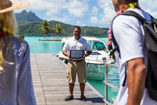 Bora Bora Private Arrival Airport to Hotels Boat Transfer - Meeting your captain at Motu-Mute Airport