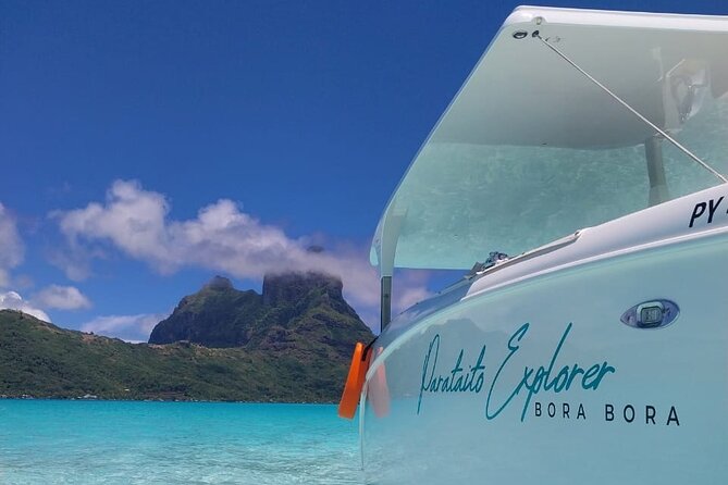 Bora Bora Private Solar Boat Experience - The sandbank: a short break with a big view