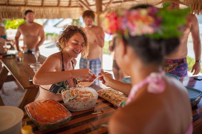 Bora Bora Snorkel Cruise by Polynesian Outrigger Canoe with BBQ Island Lunch - Music, stories, and the human side of the outing