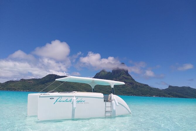Full Day Solar Boat–Explores Bora Bora at the Rhythm of the Lagoon - Six hours, with room to slow down