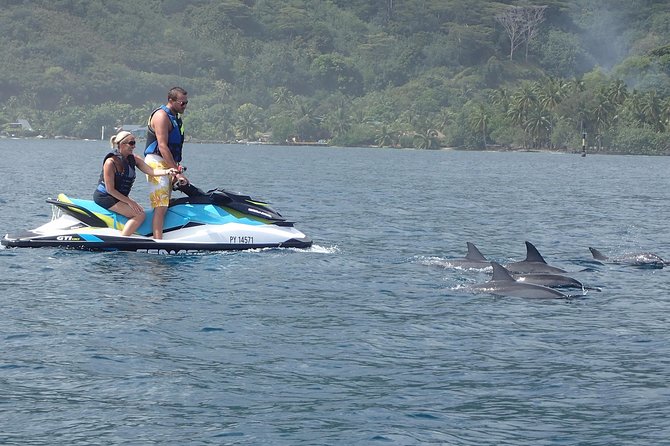 Jet-Ski Découverte 1H00 Jet Ski excursion to Moorea (Single or two-seater) - Meeting Pastenagues rays and black tip reef sharks