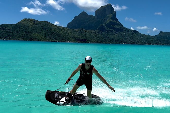 JetSurf Private Riding Lessons in Bora Bora - Starting aboard the private 8.2-meter pontoon