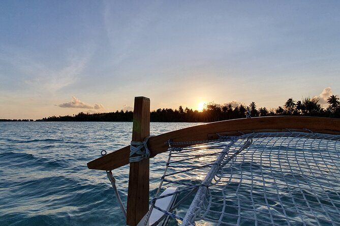 Lagoon Service Private Sunset Cruise - A motorized outrigger with room to choose your view
