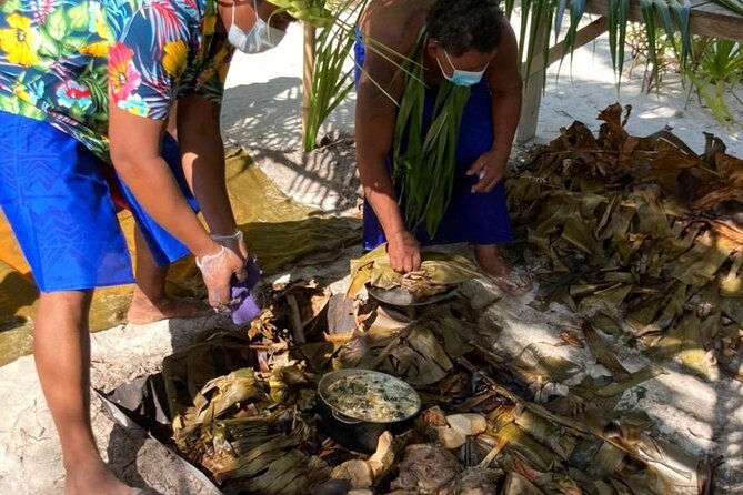 Lagoon Snorkeling Tour with Tahitian Oven Lunch in Bora Bora - The Tahitian oven lunch on a private island