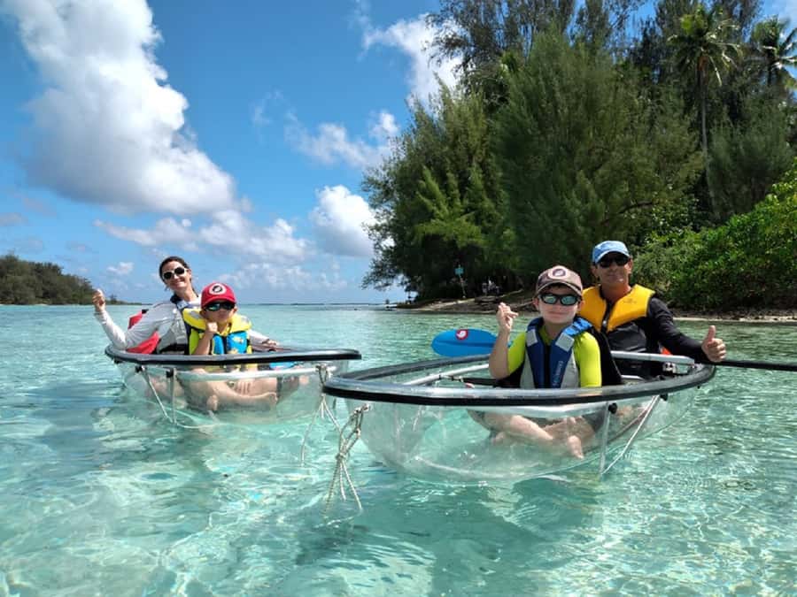 Moorea: Hauru Lagoon 3-hour Guided Kayak Tour with Snack - Paddling across Hauru Lagoon