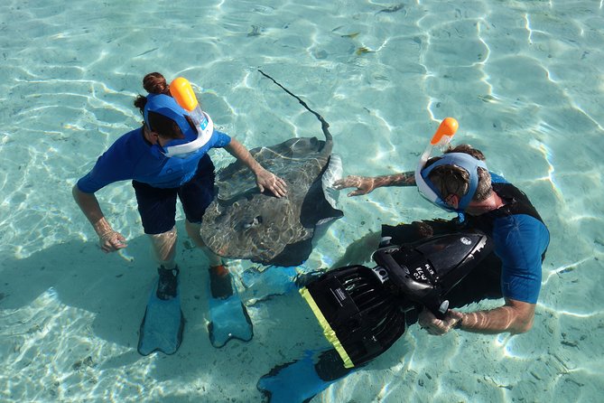 Moorea Private Boat Tour / Sea Scooter Snorkeling Tour - Full-face masks, wetsuits, and the learning curve