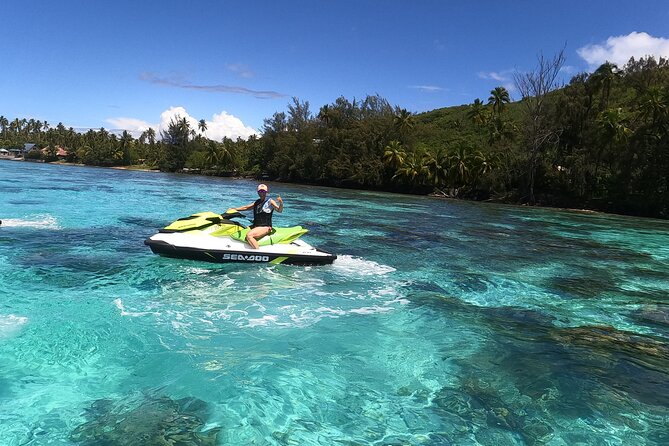 Moorea Solo or Twin 3 hours Jet Ski Tour - The Motu Tiahura stop and swimming with wildlife