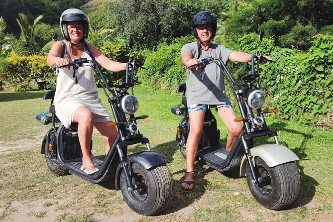 Moorea tour in electric citycoco (in autonomy) - Te Fare Natura at Opunohu Bay