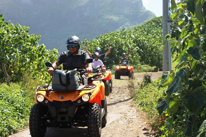NEW!!! ATV TOURS with a local tour guide from Bora Bora - Starting in Vaitape and reaching Amanahune