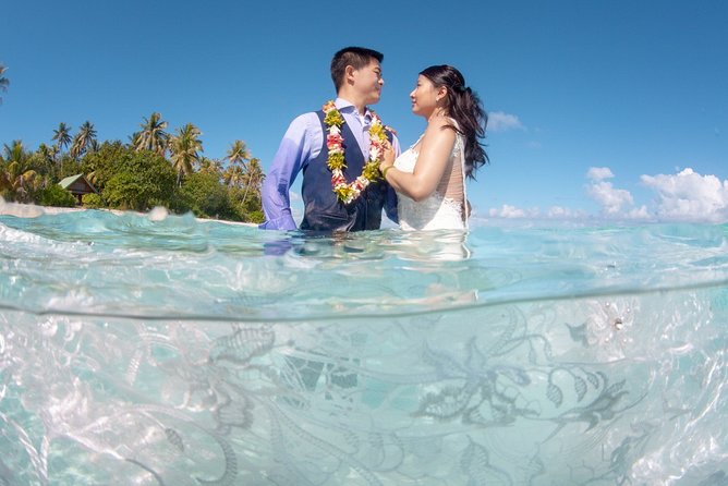 Private Full Day Aquatic Photo Tour + Resort Photo-Shoot (All inclusive) - A private boat takes you to the Bora Bora lagoon