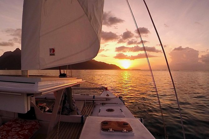 PRIVATE Sunset Cruise : Moorea Sailing on a Catamaran named Taboo - What $717.75 means for a private group