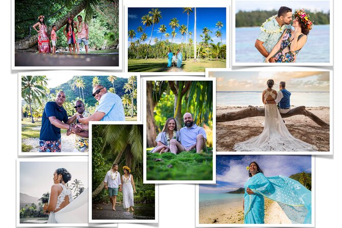 Professional Photo Shooting in Moorea, unique session adapted - The lagoon setting earns its place