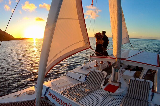 Sunset Cruise : Moorea Sailing on a Catamaran named Taboo - Boarding at Mareto Public Beach