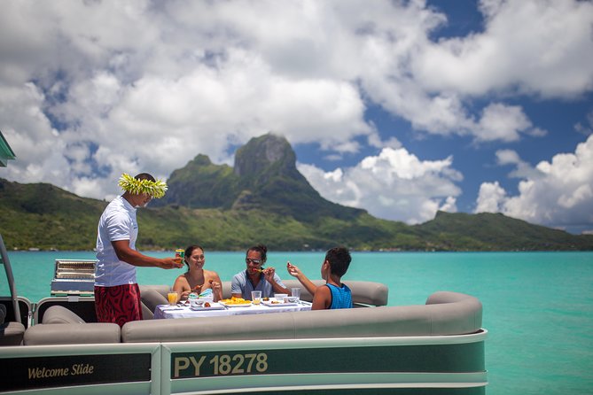 Toa Boat Bora Bora Private Lagoon tour with Lunch on Ambassador Boat - Duration, comfort, and one timing warning