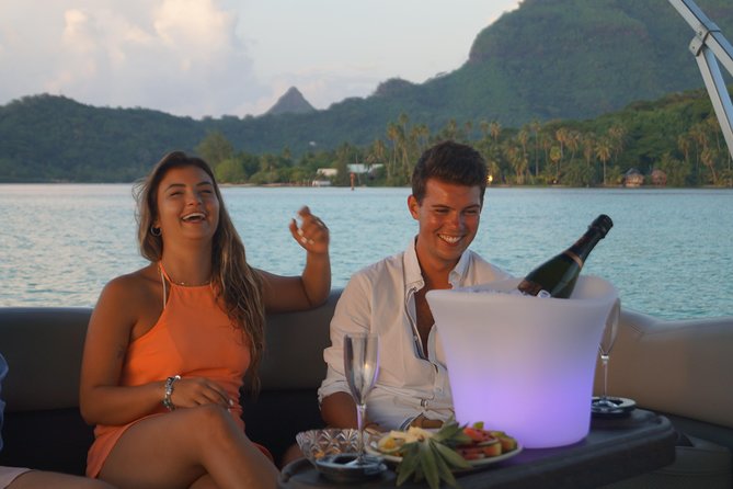 Toa Boat Bora Bora Private Sunset On Majestic Pontoon Boat - How the late-afternoon route works