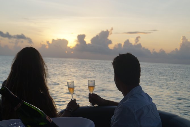 Toa Boat Bora Bora Private Sunset On Majestic Pontoon Boat - A strong choice for proposals and vow renewals