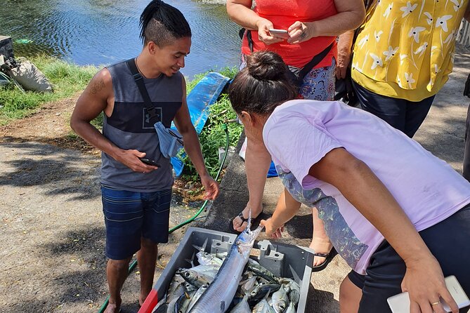 Unique Tahiti Tour - personalised, small group west coast tour - Monoi oil adds a hands-on local product stop
