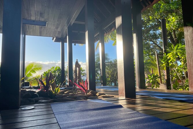 Yoga at sunrise at Sofitel Moorea, overlooking Tahiti - What the one-hour session feels like